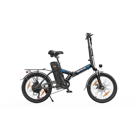 VARUN C20‑1 Folding E‑Bike 250W Motor UK Road Legal  Black