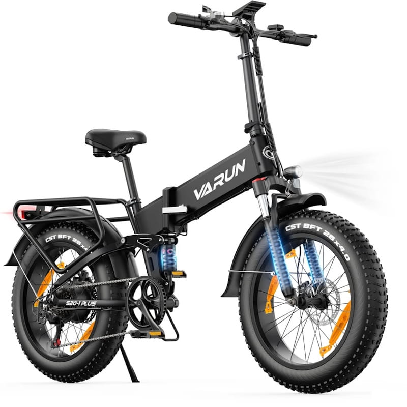 VARUN S20‑2 Folding Fat‑Tyre All-Terrain E‑Bike 250W 15.5mph Top Speed