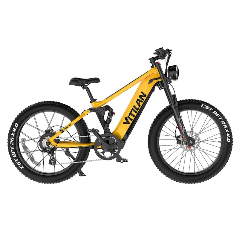 Vitilan T7 Mountain E-Bike Full Suspension 750W