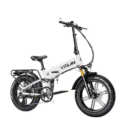 Vitilan I7 Pro 3.0 E-Bike Folding Full Suspension 250W 15.5mph Top Speed 