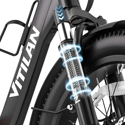 Vitilan U3 Folding Fat Tyre E-Bike 250W 15.5mph Top Speed