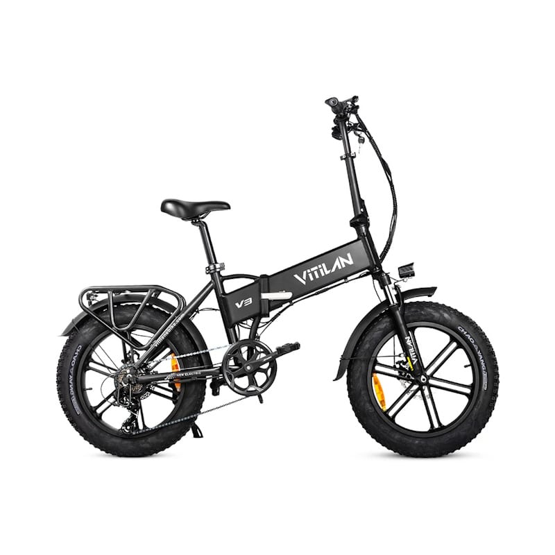 Vitilan V3 2.0 Folding E-Bike Fat Tyre All Terrain 750W Black