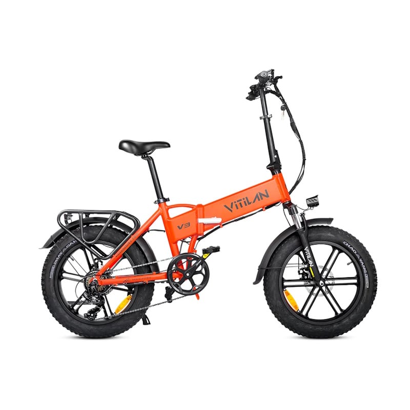 Vitilan V3 2.0 Folding E-Bike Fat Tyre All Terrain 750W Orange