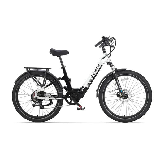 Cyrusher Sprint Electric City Bike 250W 48V 15AH Torque & Cadence UK Road Legal  White